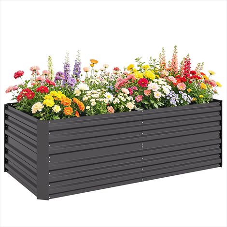 SunJet Porte-plantes, étagère à plantes, Grand carré potager surélevé - Réf. 7HO9LT1FMPUC (1/5)