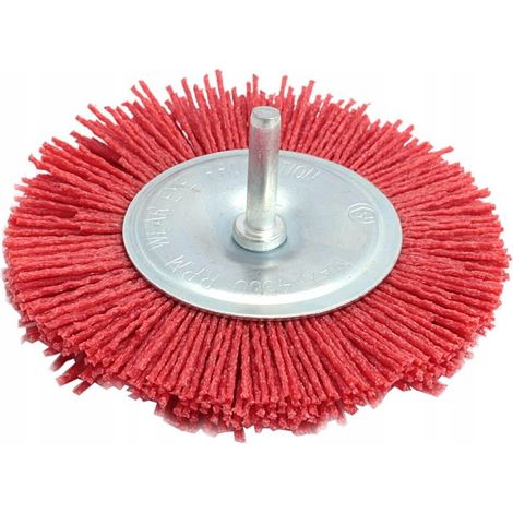 Disco de cepillo con eje de PVC de 75 mm