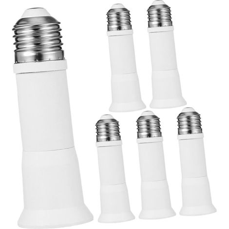 6 pièces Adaptateur Douille à Réglable Rallonge Support Ampoule LED Convertisseur Lampe pour Éclairage Intérieur Polyvalent (1/5)