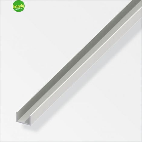 Profilo ad U Alfer Aluminium pvc bianco 10x21x10mm lungh. 2m (1/2)