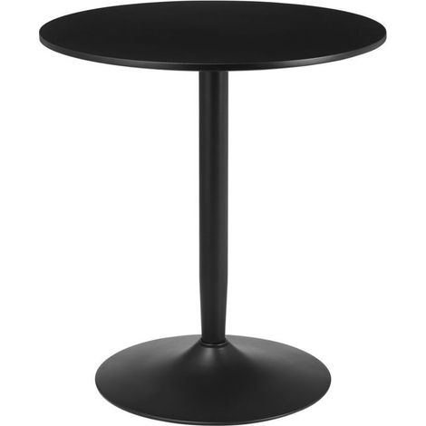Table de Salle à Manger ronde 2 personnes pied en acier pied antidérapant idéal les petits espaces (1/5)