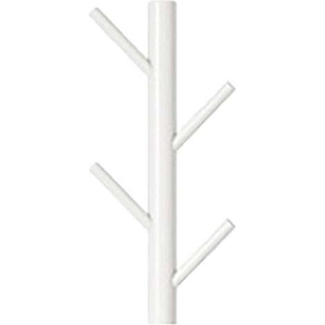 Appendiabiti da parete in legno – Design a ramo – Moderno – Montaggio verticale a parete – Ganci decorativi in legno bianco (1/4)