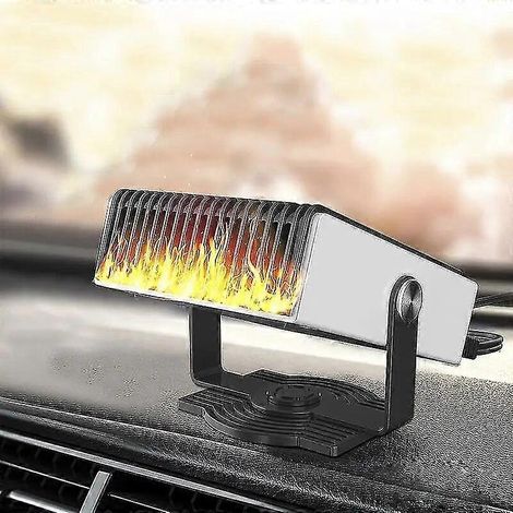 2-in-1 12/24V Auto-Luftheizungslüfter mit Windschutzscheiben- und Fensterentfroster für den Winter, tragbar für Auto, Wohnmobil, Anhänger, LKW, Boot – 24V