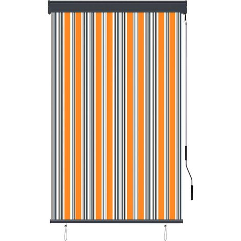 Maison Exclusive - Tenda a Rullo per Esterni 100x250 cm Giallo e Blu (1/5)