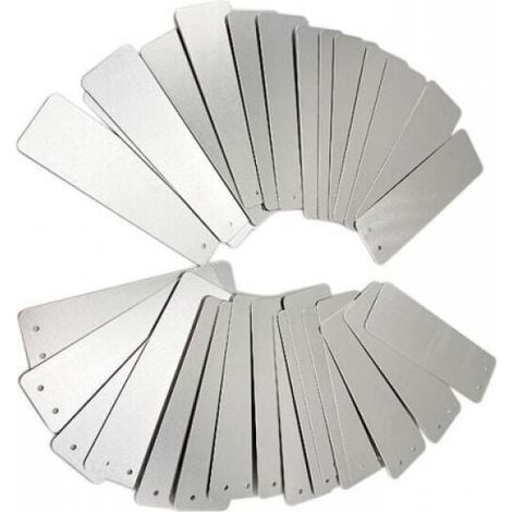 100 étiquettes de jardinage rectangulaires en aluminium-panneaux extérieurs, panneaux métalliques, étiquettes de plantes de jardinage (1/5)