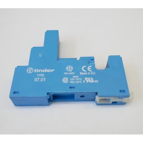 FINDER SÉRIE 97 SOCKET AVEC BORNE À PLATINE BLEU POUR 46.61 SERIE 97 (1/2)