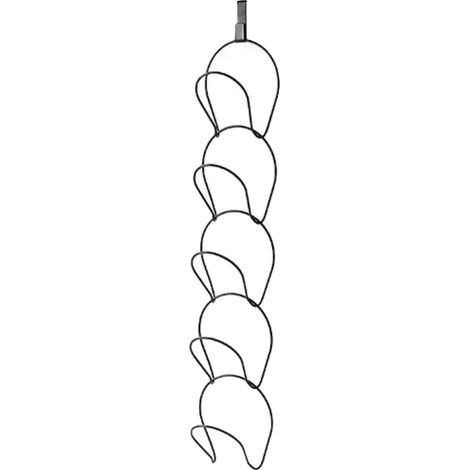 Estantería de almacenamiento, capacidad de 5 niveles, diseño ecológico, color negro. (1/2)