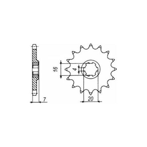 PIGNON DE SORTIE BOITE SUZUKI SMX-RMX 1999-2002 11 DENTS DIVERS 12017CZ11