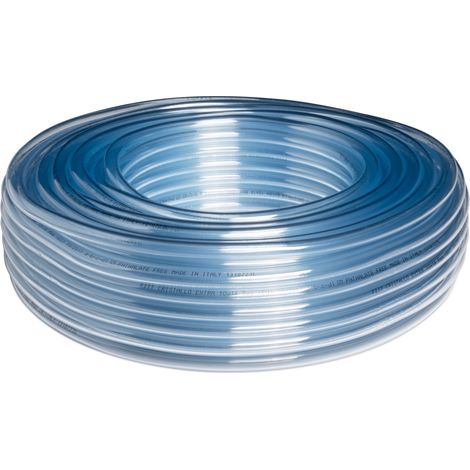 FITT CRISTALLO EXTRA Tubo 10x14 mm 50 m, Certificato per Passaggio Acqua e Liquidi Alimentari non in Pressione, Tenore Alcolico fino a 50% vol