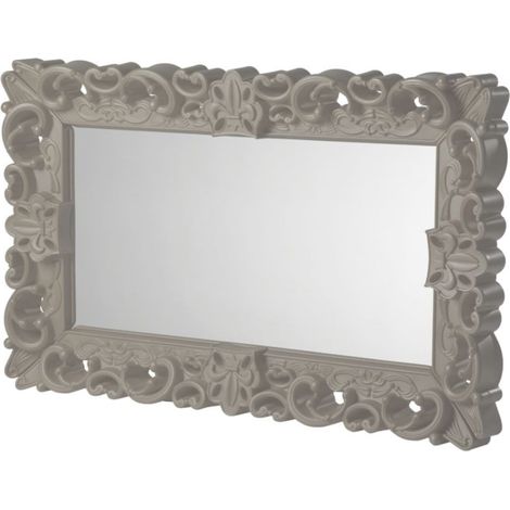 Mirror of Love  Grigio tortora - Medio  specchio di design originale Slide colorato moderno barocco camera ingresso sala da pranzo salotto