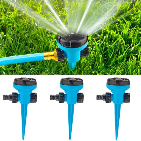 Arroseur de pelouse, arroseur de jardin rotatif, réglable avec 9 modes pour l'irrigation de la pelouse arrosage du jardin arrosage du jardin (1/5)