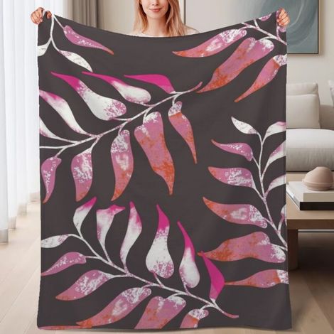 Couverture de lit en polaire, douce et chaude en microfibre pour le printemps, décoration de chambre à coucher, cadeau parfait pour femmes et hommes, 6080 pouces (1/4)