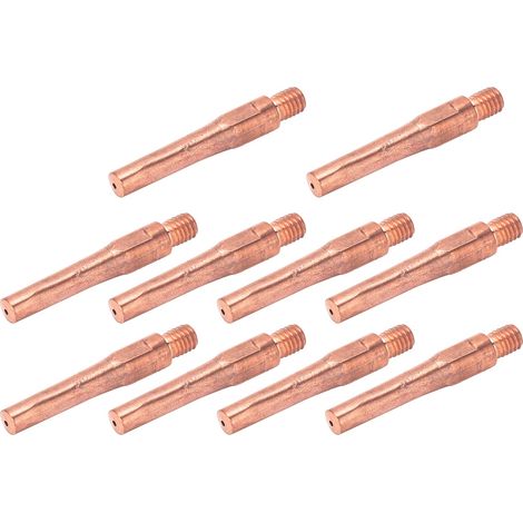 10 embouts de contact M6, buses conductrices pour fil de cuivre, accessoire pour pistolet de soudage, 45 x 7,5 x 1,2 mm (1/5)