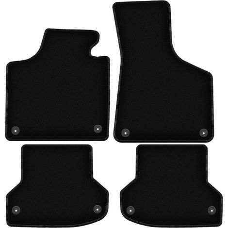 Alfombrillas de terciopelo negro BASIC para Audi A3 8P hatchback, sportback, cabrio (2003-2011)