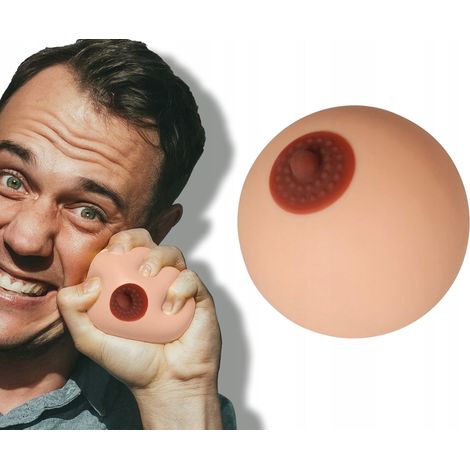 Cuscino antistress in gomma morbida per il seno, regalo per la festa del ragazzo e il 18° compleanno (1/3)