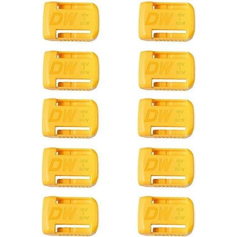 Packung mit 10 Batteriehaltern für Dewalt 18V/20V Werkzeuge, Wandhalterung für 18V-60V Batterien. (1/5)