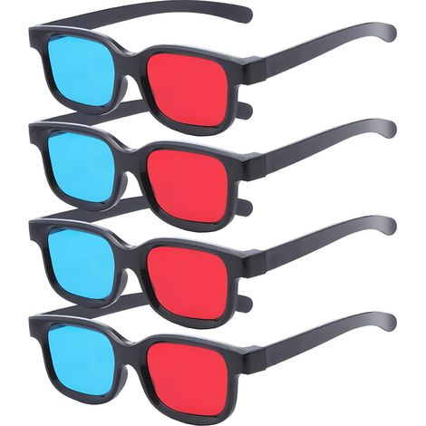 Lunettes 3D rouge-bleu, lunettes 3D pour visionner des films/jeux 3D (1/3)