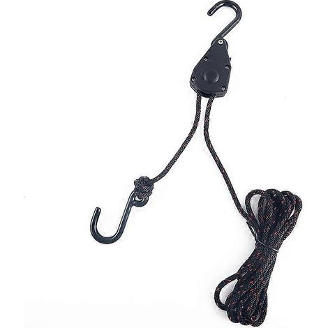 Poulie de rappel pour corde d'étrave et de poupe de kayak (2 pièces). Sangle à fermeture éclair pour fixer le support de corde réglable. (1/5)