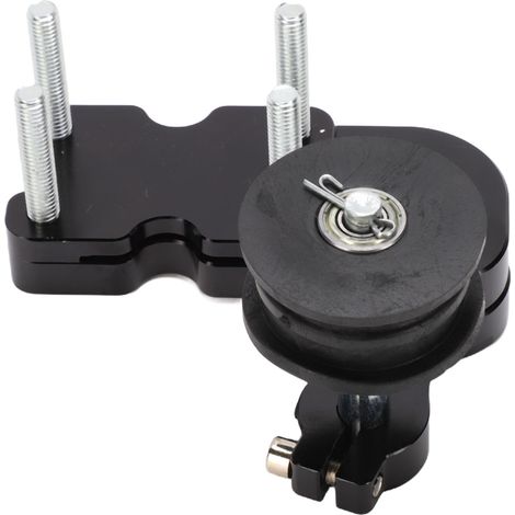 Tendeur de chaîne de moto, métal haute résistance noir universel pour Cruiser ATV (1/5)