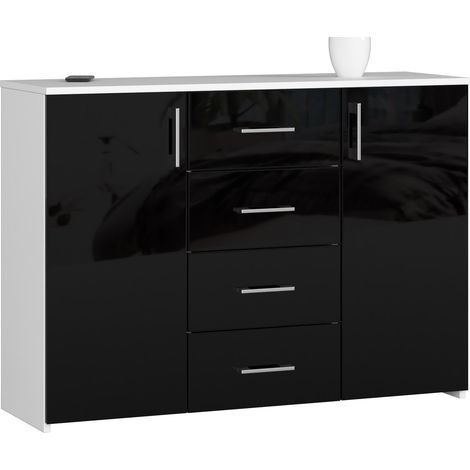 Ensemble meuble salle de bain, Blanc Mat, Gris Brillant, 120 × 110 cm (1/5)