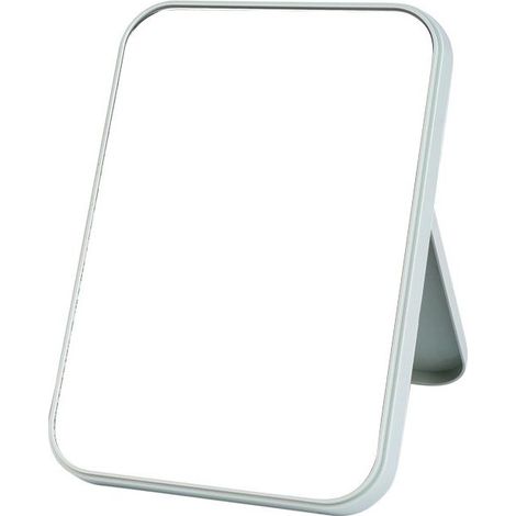 (Green)Desktop Tabletop Makeup Mirror, 20 x 14cm Portable Folding Mirror with Stand, 90° Adjustable Rotation, Hanging Makeup Mirror for Bathroom Shower Shaving (1/5)