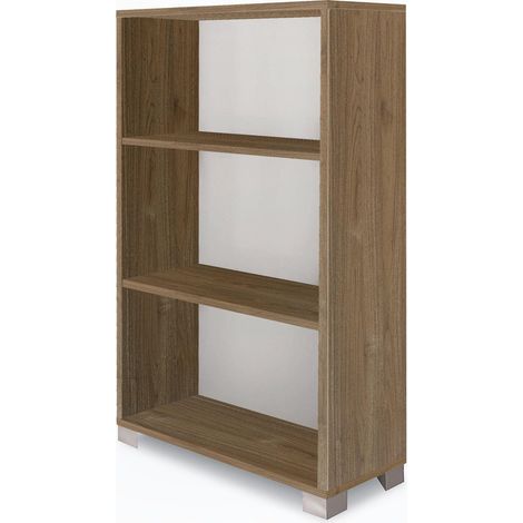 Libreria a Giorno 3 Ripiani 70x29x118 cm Noce Stelvio