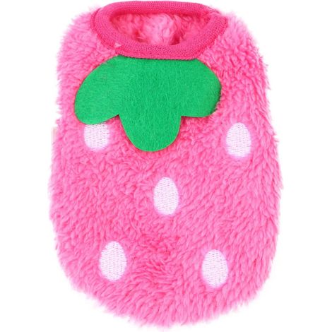 Veste thermique automne - hiver pour chien au lait (Rose fraise, 3S) 1 pièce (1/5)