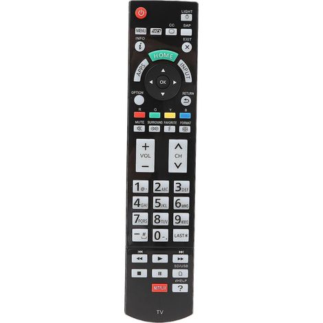 Télécommande universelle N2QAYB000862 compatible avec les téléviseurs Panasonic Veira TV TC-P60ZT60 (1/4)