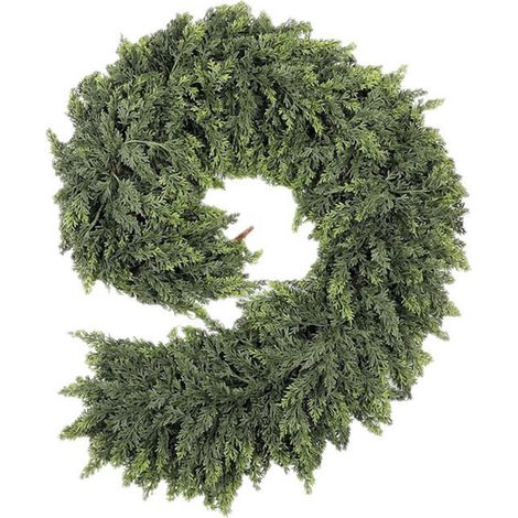 Guirlande Norfolk Pine - 1,8 m - Faux Sapin Artificiel Réaliste - Décoration de Noël Intérieure et Extérieure - Pour Cheminée, Manteau, Table ou Rampe - 1 Pièce (1/2)