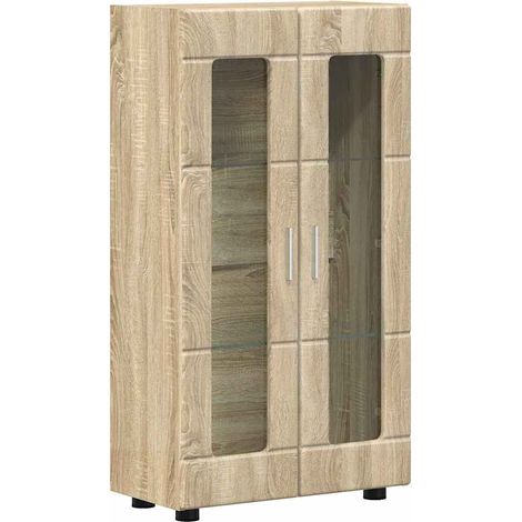 Sideboard/Anrichte/Buffet FLORIN Sonoma-Eiche 55,5 x 29 x 100 cm Holzwerkstoff LXWW665908 (1/5)