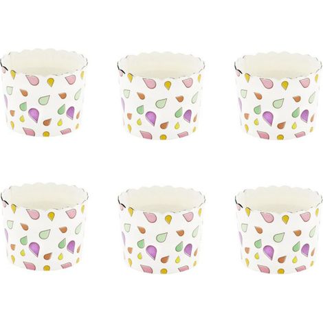Lot de 6 Coupelles de Présentation "Illus" 7cm Blanc (1/4)