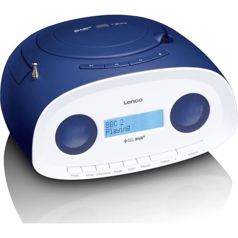 Radio portatile dabfm con lettore cd e usb blu 5278564 5278564 (1/3)
