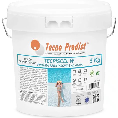 Tecno Prodist Tecpiscel W - Pintura Acrílica de Alta Calidad para Piscinas