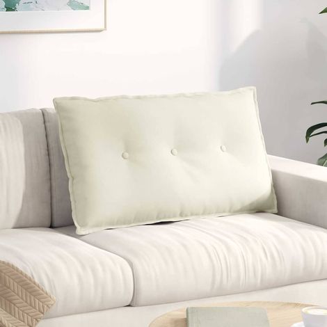 Rückenkissen Creme 80 x 50 cm Cordstoff