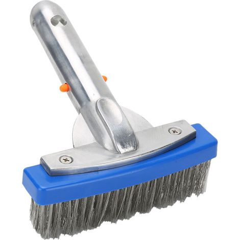 Brosse de piscine en acier inoxydable, 14 cm (5,5 pouces), pour les parois, le fond, les marches et le carrelage-AquaForge (1/4)