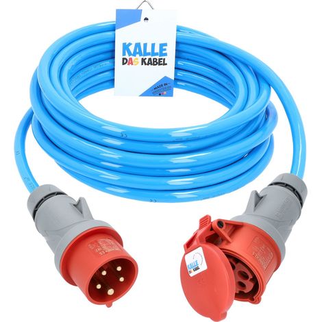 Kalle Verlängerungskabel CEE 400V 16A 2,5mm² Extreme Blau IP44 5 Meter