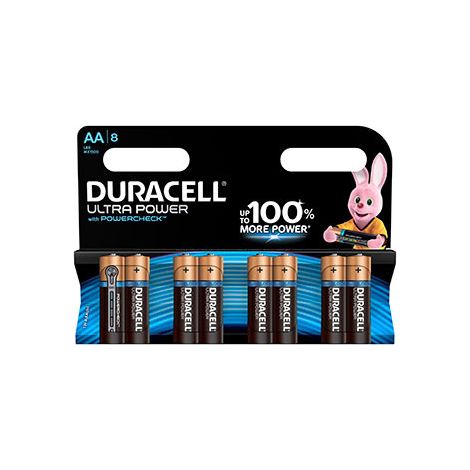 Duracell - Pile alcaline blister x8 Duracell Ultra Power LR6 - AA 1.5V 2700mAh (1/10)