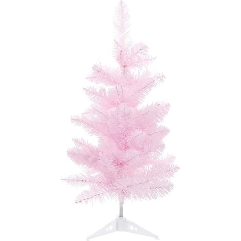 Mini Árbol de Navidad Artificial Rosa Decoración de Mesa 60 cm (1/5)