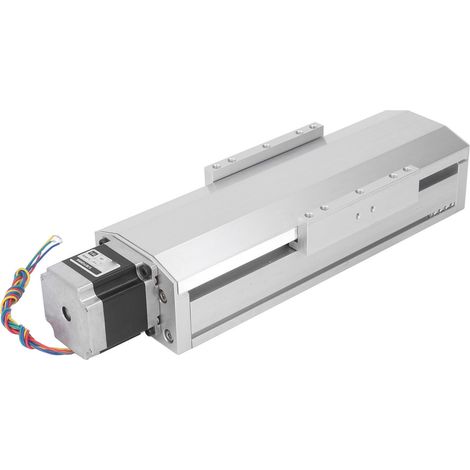 Entraînement de guidage linéaire avec protection anti-poussière, course de 100 mm, entraînement par vis à billes, entraînement électrique de rail de guidage linéaire (1/5)