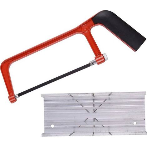 Seghetto ad arco manuale con supporto guida per taglio angolare 45° e 90° sega a mano ad archetto