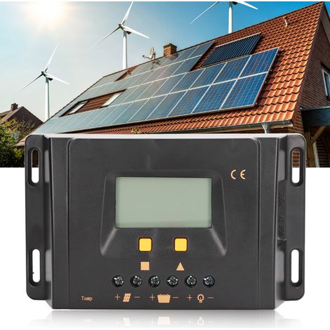 Contrôleur de chargeur solaire JN-K 12V/24V à identification automatique PWM, communication avec l'ordinateur hôte, 10 A (1/5)