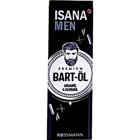 ISANA MEN Olio da barba con oli di argan e jojoba 30 ml (1/2)