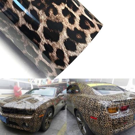 Autofolie Leopard Glänzend mit Luftkanal 50x152cm (1/5)