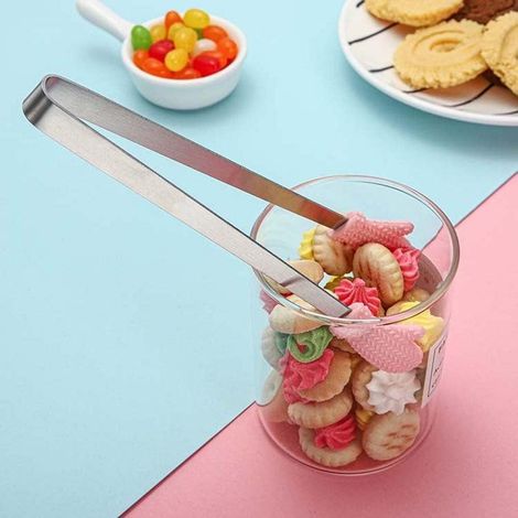Lot de 2 pinces à sucre en silicone, pince de service résistante à la chaleur, pince à bonbons, cuisine et pâtisserie (1/5)