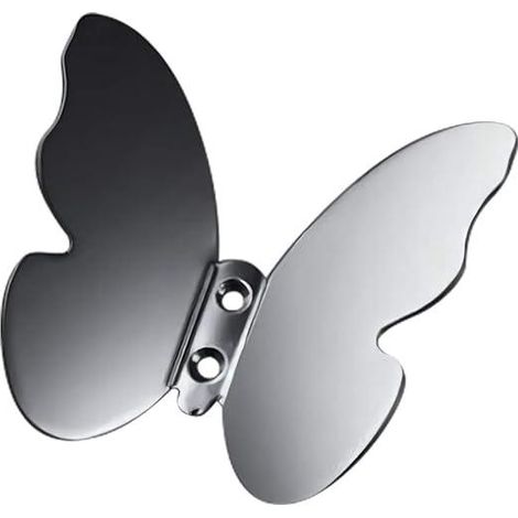 Cintre mural gris à nœud papillon, décoration murale en laiton pour porte, maison, portefeuille, vêtements, serviette à capuche, chambre, bureau, placard, armoire, crochet de rangement (1/5)