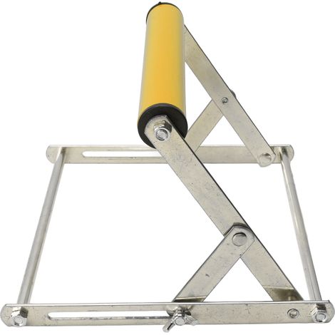 Support de scie à onglets en acier inoxydable, réglable en hauteur, portable et multifonctionnel, jaune (1/5)