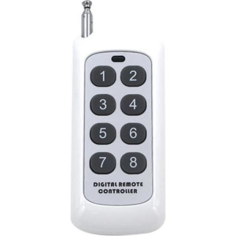 Émetteur Télécommande RF - 433 MHz - Code Apprentissage 1527 - Pour Récepteur EV1527 PT1527 - 1 à 8 Canaux - 1 Pièce
