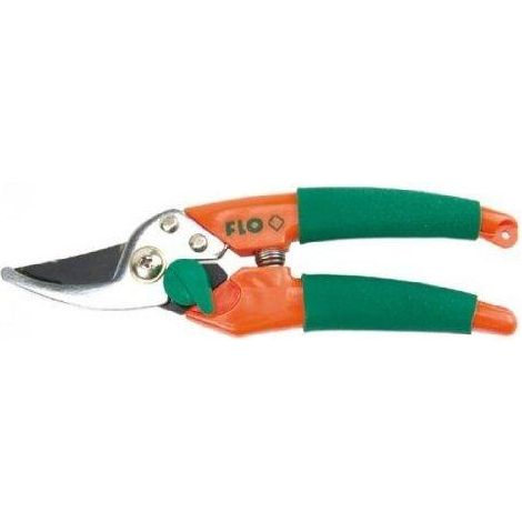 Flo 99202 tijeras de podar ligeras 180 mm hoja acero 65Mn