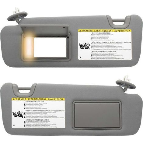 Sonnenblende mit Beleuchtung links (Fahrerseite) und rechts (Beifahrerseite) für