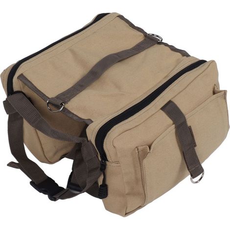 Sac à dos pour chien léger, harnais avec poches pour randonnée, camping et voyage en plein air (1/5)